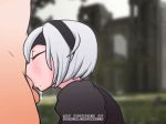  amadeen animated cum cum_in_mouth fellatio nier_(series) nier_automata oral penis 