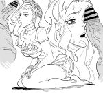  bb_(baalbuddy) fellatio hand_on_head laura_matsuda monochrome oral penis street_fighter street_fighter_v 