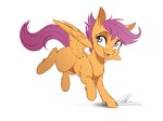  2015 cute dennybutt equine female feral friendship_is_magic mammal my_little_pony pegasus scootaloo_(mlp) smile solo wings young 