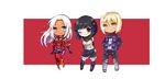  bad_id bad_pixiv_id black_eyes black_hair blonde_hair blue_eyes chibi elma_(xenoblade_x) grey_eyes hair_ornament hairclip irina_akulova lynlee_kuu multiple_girls shino_haruto white_hair xenoblade_(series) xenoblade_chronicles_x 