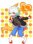  beastman clothing cute fan_character girly hair invalid_color invalid_tag jacket johnsergal_(character) kemono leather male osukemo otokonoko sergal silver 