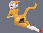  cute emale fan_character female girly hair invalid_color invalid_tag johnsergal_(character) kemono sergal silver transformation tsf 