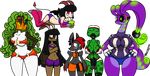  big_breasts bikinis breasts christomwow creeper goodra huge_breasts minecraft nintendo pok&eacute;mon snow_golem video_games zoroark 