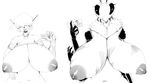  &lt;3 anthro arthropod bee big_breasts breasts cervine clothing deer duo eyes_closed female hair happy huge_breasts insect license mammal monochrome multi_limb multiple_arms navel nipples shirt smile vhsdaii 