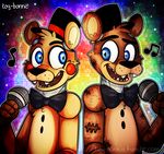  animatronic bear blue_eyes bow_tie five_nights_at_freddy&#039;s five_nights_at_freddy&#039;s_2 freddy_(fnaf) hat machine male mammal mechanical robot top_hat toy-bonnie toy_freddy_(fnaf) video_games 