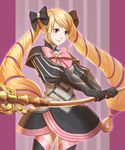  bad_id bad_pixiv_id blonde_hair elise_(fire_emblem_if) fire_emblem fire_emblem_if irakunoikura long_hair purple_eyes solo staff twintails 
