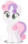  big_eyes blue_hair equine female friendship_is_magic fur hair horn horse jessesmash32 looking_at_viewer mammal my_little_pony plain_background pony smile solo sweetie_belle_(mlp) two_tone_hair white_background white_fur young 