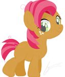  babs_seed_(mlp) big_eyes equine freckles friendship_is_magic fur hair horse jessesmash32 looking_at_viewer mammal my_little_pony orange_fur pink_hair plain_background pony smile white_background young 