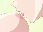  2girls animated animated_gif breast_sucking breasts harukawa_tomomi kao_no_nai_tsuki kuraki_suzuna large_breasts licking multiple_girls nipples saliva yuri 