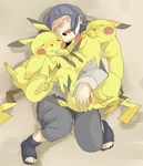  bad_id bad_pixiv_id black_hair blush crossover gen_1_pokemon highres hyuuga_hinata naruto naruto_(series) pikachu pokemon pokemon_(creature) 