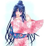 bad_hands bad_id bad_pixiv_id blush japanese_clothes kanzaki_kaori kimono long_hair ponytail purple_eyes shin_(highest1192) solo to_aru_majutsu_no_index yukata 