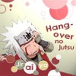  &gt;_&lt; :d artist_request comedy eyes_closed funny hang-over_no_jutsu jiraiya lowres naruto open_mouth smile xd 