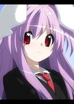  animal_ears bunny_ears oka_(bananashoe) purple_hair red_eyes reisen_udongein_inaba solo touhou 