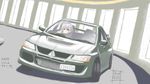  armored_core armored_core_last_raven car driving female from_software girl hier lancer mitsubishi mitsubishi_lancer motor_vehicle road short_hair vehicle white_hair zinaida 