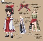  armor bulletproof_vest character_name character_sheet check_translation detached_sleeves diagram gun h&amp;k_mp7 hakurei_reimu heckler_&amp;_koch panties ribbon skirt submachine_gun touhou translated translation_request underwear usatarou weapon 