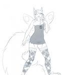  2014 ami anthro axe big_tail breasts clothed clothing cute female halloween hand_bag holidays knee_socks legwear looking_at_viewer mammal oonami pose rodent sketch skimpy skull small small_breasts smile socks solo squirrel thigh_highs weapon wings 
