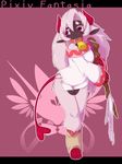  caprine hair higoro kemono long_hair mammal pink_hair pixiv_fantasia purple_eyes sheep 