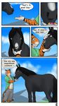  anthro comic equine feline feral horse hufnaar male mammal tiger 