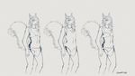  2014 ami anthro bikini bra chest_tuft clothed clothing cute ear_tuft female fluffy fur happy mammal model_sheet one_piece oonami raised_tail rodent shorts side-tie_panties sketch skimpy smile squirrel swimsuit tuft underwear 