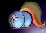  2015 butt captainpudgemuffin equine female feral friendship_is_magic horse mammal my_little_pony pony rainbow_dash_(mlp) 