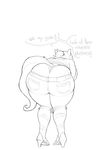  absurd_res anthro anthrofied bent_over black_and_white butt clothing cutie_mark dialogue english_text equine female fluttershy_(mlp) friendship_is_magic hair hi_res high_heels horse mammal monochrome my_little_pony panties pony rear_view solo text underwear upright-infinity 