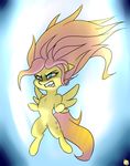  2015 angry captainpudgemuffin equine female feral fluttershy_(mlp) friendship_is_magic mammal my_little_pony pegasus solo wings 