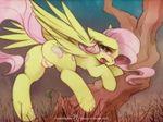  2015 equine female feral fluttershy_(mlp) friendship_is_magic hair hi_res mammal my_little_pony pegasus pink_hair pussy solo wings zero-sum 