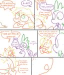  2012 applejack_(mlp) applejack_season blush comic dialogue dragon english_text equine fingering friendship_is_magic horse in_heat interspecies male/female mammal my_little_pony pony scalie spike_(mlp) sweat text the_weaver young 