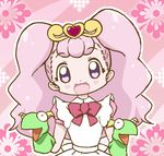  :d ^_^ apron closed_eyes company_connection doublas_m2 frills go!_princess_precure hand_puppet heart heart-shaped_pupils maid_apron nakki_(hibi_jikomankitsu) open_mouth pink_hair precure puff_(go!_princess_precure) puff_(go!_princess_precure)_(human) puppet purple_eyes ribbon robot_girls_z seiyuu_connection smile solo symbol-shaped_pupils touei touyama_nao 