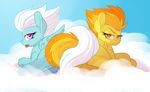  duo equine female feral fleetfoot_(mlp) friendship_is_magic looking_at_viewer mammal my_little_pony pegasus pusspuss spitfire_(mlp) wings wonderbolts_(mlp) 
