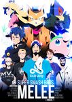  6+boys alliance_(team) american_flag armada beard character_name cloud_9_(team) commentary copyright_name crown evil_geniuses_(team) facial_hair falco_lombardi fire_emblem fox_mccloud furry gen_1_pokemon glasses gun handgun headband headset highres hungrybox jigglypuff mang0 mario_(series) marth mew2king most_valuable_gaming multiple_boys pistol pokemon pokemon_(creature) ppmd princess_peach real_life star_fox super_mario_bros. super_smash_bros. team_liquid tom_skender turnip twitter_username weapon 