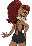  2015 alicia_acorn anthro archie_comics blue_eyes breasts butt chipmunk female hair mammal milf mother parent red_hair rodent saltcore solo sonic_(series) video_games 