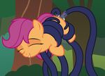  animated badumsquish cub cum cum_inside equine eyes_closed feral friendship_is_magic hi_res mammal my_little_pony outside pegasus scootaloo_(mlp) smile solo teeth tentacles wings young 
