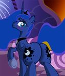  2015 animated big_butt blush butt equine female feral friendship_is_magic horn looking_at_viewer mammal my_little_pony princess_luna_(mlp) smile solo winged_unicorn wings ziemniax 