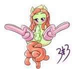  2015 balls blush congee-painting dreadlocks earth_pony equine feral friendship_is_magic fur green_fur herm horse intersex looking_at_viewer mammal my_little_pony penis pony presenting purple_eyes pussy smile solo spread_legs spreading tree_hugger_(mlp) 