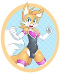  &lt;3 2015 anthro blue_eyes bulge canine clothing crossdressing elbow_gloves excited eyeshadow fox front_view girly gloves hi_res legwear leotard looking_at_viewer makeup male mammal miles_prower pose smile solo sonic_(series) sparkydb spread_arms spread_legs spreading standing thick_thighs thigh_highs wide_hips 