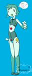  adventure_time ambiguous_gender android bmo buttons deady5 girly hair machine mechanical open_mouth robot short_hair smile solo teal_hair text 