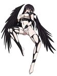  amano_yuuma angel big_breasts black_hair blush breast_grab breasts clothed clothing fallen_angel female high_school_dxd large_breasts long_hair nipples pale_skin plain_background purple_eyes pussy raynare skimpy solo spread_legs spreading torn_clothing wings zaizaiwangwang 