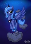  2015 equine female feral friendship_is_magic horn mammal my_little_pony mysticalpha princess_luna_(mlp) smile solo winged_unicorn wings 