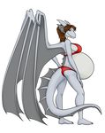  belly big_belly big_breasts breasts dragon female hi_res pregnant riddleaugust solo wings 