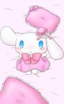  anthro beady_eyes blue_eyes blush canine cinnamon cinnamoroll clothing crossgender cub cute dakimakura dog dress eyelashes fluffy_fluffy_cinnamoroll fur huyumikann_(artist) japanese long_ears looking_at_viewer mammal ribbons sanrio solo white_fur young 