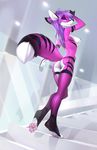  2015 anthro breasts butt canine female fox fur mammal nipple_piercing nipples piercing pink_fur pussy selene_(boha) smile solo yulliandress 