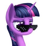  1nakir1 2015 bigger_version_at_the_source deal_with_it equine eyewear female feral friendship_is_magic fur hair horn mammal meme my_little_pony plain_background purple_eyes purple_hair reaction_image solo sunglasses twilight_sparkle_(mlp) unicorn white_background 