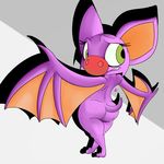  2015 anthro bat butt female fourball green_eyes laylee mammal nude solo video_games wings yooka-laylee 