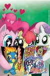  abstract_background apple_bloom_(mlp) blue_eyes doctor_whooves_(mlp) earth_pony english_text equine female feral friendship_is_magic fur green_background green_eyes group hair hoity_toity_(mlp) horn horse mammal my_little_pony orange_eyes pink_fur pink_hair pinkie_pie_(mlp) plain_background pony purple_hair red_hair spitfire_(mlp) sweetie_belle_(mlp) text unicorn unknown_artist white_fur wonderbolts_(mlp) yellow_fur 