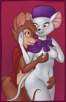 2015 anthro bianca breast_grab breasts duo female female/female mammal mouse mrs_brisby navel nipples rapps rodent the_rescuers the_secret_of_nimh 