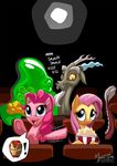  2015 discord_(mlp) earth_pony equine female feral fluttershy_(mlp) friendship_is_magic group horse male mammal my_little_pony mysticalpha pegasus pinkie_pie_(mlp) pony slime the_smooze_(mlp) wings 