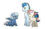  cub cyan_fur equine fan_character female friendship_is_magic fur green_eyes group hair hi_res horn horse kilala97 male mammal my_little_pony pegasus plain_background pony two_tone_hair unicorn wings young 