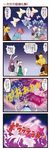  5girls bug butterfly comic dei_shirou explosion highres insect komeiji_satori konpaku_youmu konpaku_youmu_(ghost) kurodani_yamame multiple_girls reisen_udongein_inaba saigyouji_yuyuko saigyouji_yuyuko's_fan_design touhou translated 