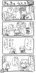  4koma cirno comic daiyousei greyscale hinanawi_tenshi monochrome multiple_girls touhou translation_request ugif 